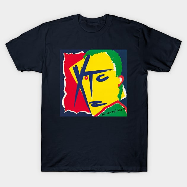 XTC - Drum and Wires T-Shirt by The Bing Bong art